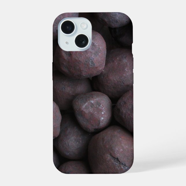 Coque iPhone 15 Pellets de fer (Verso)