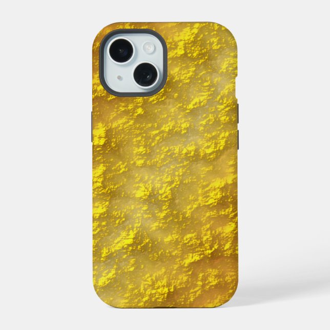 Coque iPhone 15 Pépite d'or (Verso)