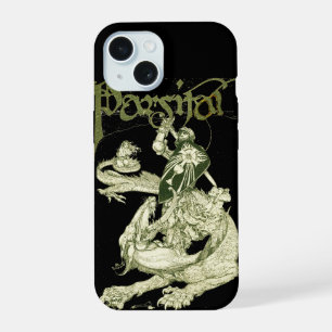 Coque iPhone 15 PERCEVAL COMBATTRE DRAGON, QUEST SAINT-GRAIL Imagi