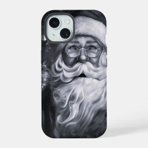 Coque iPhone 15 Père Noël de vœux de saison