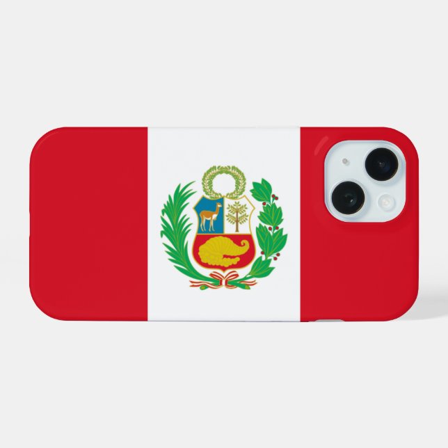 Coque iPhone 15 Pérou (Verso Horizontal)
