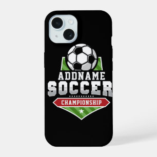 Coque iPhone 15 Personnaliser Joueur de Football ADD TEXT Équipe U