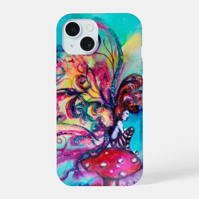 COQUE iPhone 15 PETIT ELFÉ DE CHAMPIGNONS (Verso)