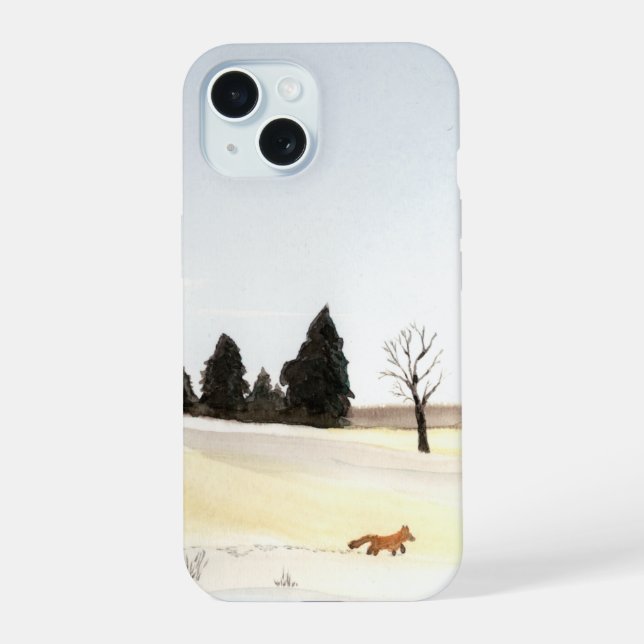 Coque iPhone 15 Petit Renard (Verso)