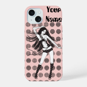 Coque iPhone 15 petite amie danseuse rose