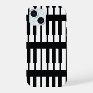 Coque iPhone 15 Petites touches de piano motif clavier classique