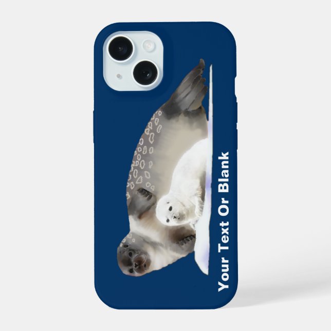 Coque iPhone 15 Phoque annelé (Verso)