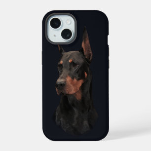 Coque iPhone 15 Pinscher Doberman