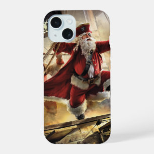 Coque iPhone 15 Pirate Père Noël