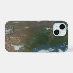 Coque iPhone 15 Planète Terre panoramique et les États-Unis. 2