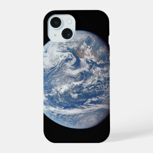 Coque iPhone 15 Planète Terre Prise Par L'Équipage Apollo 11.
