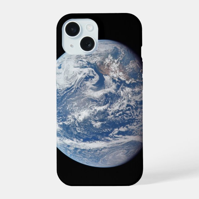 Coque iPhone 15 Planète Terre Prise Par L'Équipage Apollo 11. (Verso)