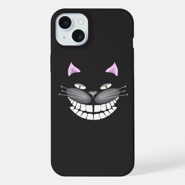 Coque iPhone 15 plus Chat du Cheshire (Verso)