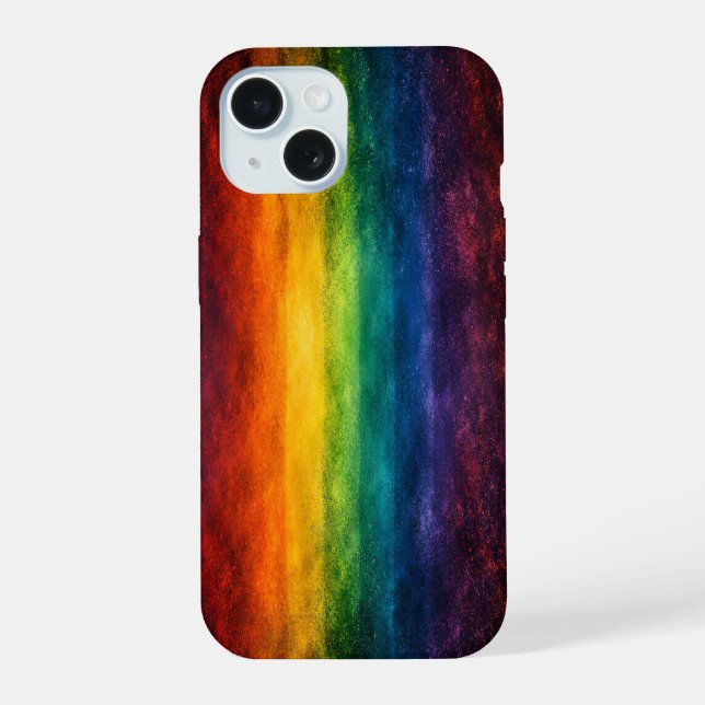 Coque iPhone 15 Plus de fierté moins de préjugés Mois de la fierté (Verso)