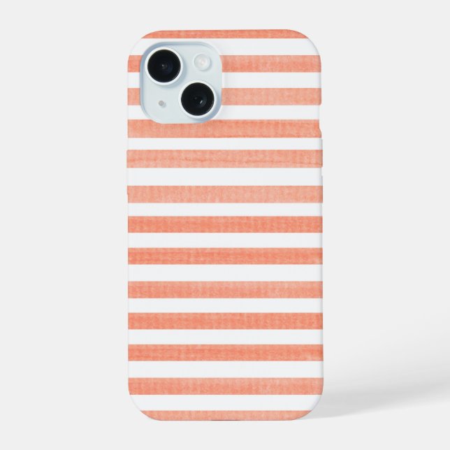Coque iPhone 15 Poche et bande blanche (Verso)