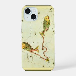 Coque iPhone 15 Poissons, miroir de la constellation Vintage de l'