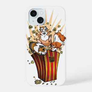 Coque iPhone 15 Popcorn de cochons de Guinée