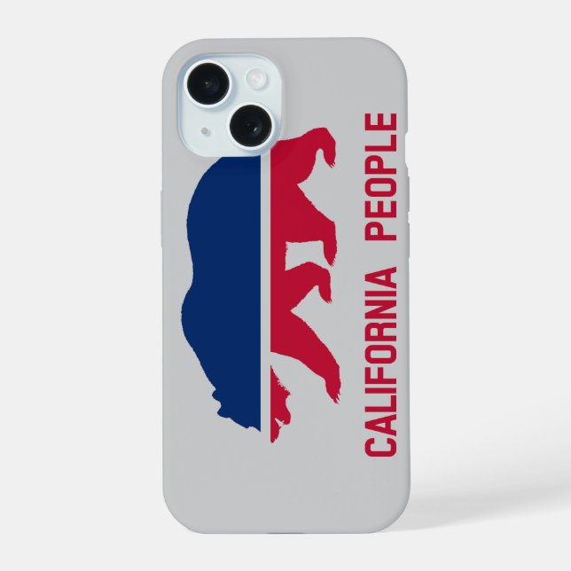 Coque iPhone 15 Population de Californie (Verso)