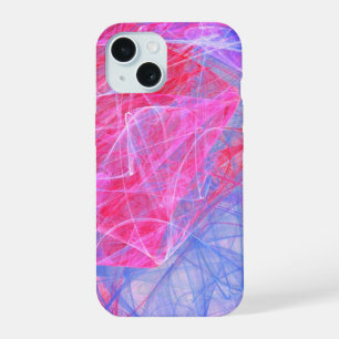 Coque iPhone 15 Poussière de Fée - Textures fractales Envoûtantes