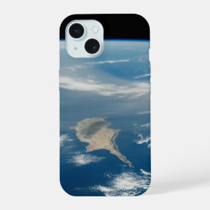 Coque iPhone 15 Poussière sur la mer Méditerranée et l'île de Chyp