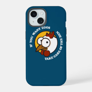 Coque iPhone 15 Prenez soin de la poule 1