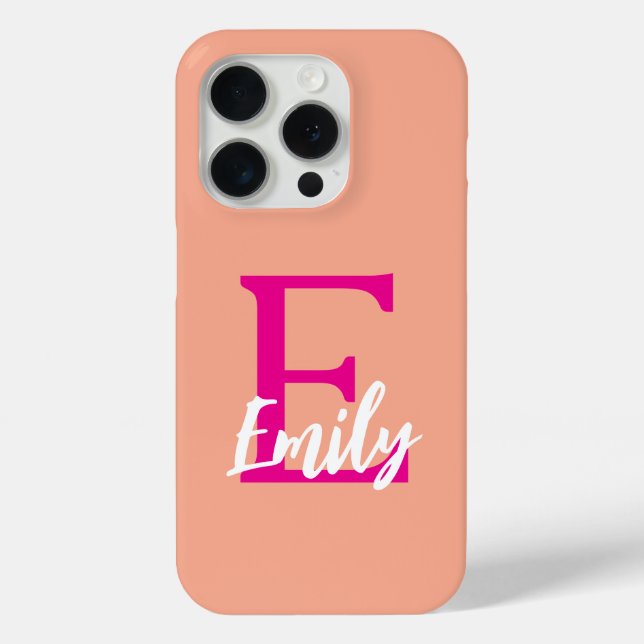 Coque iPhone 15 Pro personnalisé - Nom personnalis (Verso)