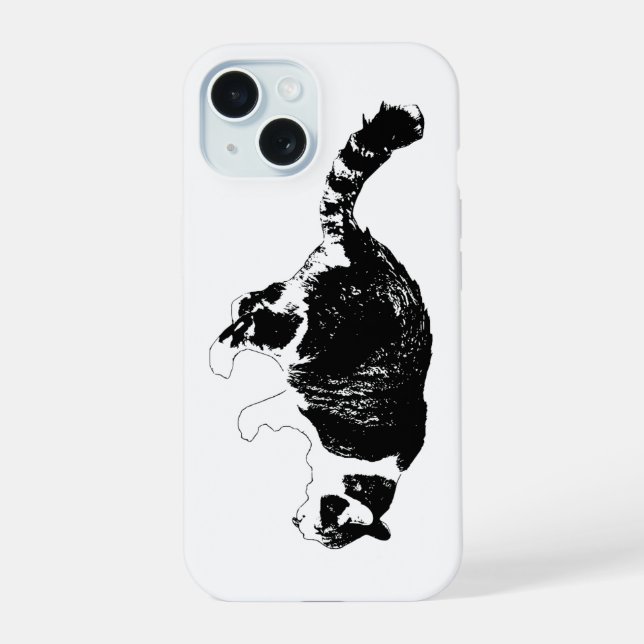 Coque iPhone 15 Profil net, touche confiante (Verso)