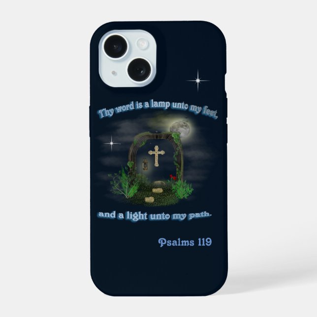 Coque iPhone 15 Psaume 119 (Verso)