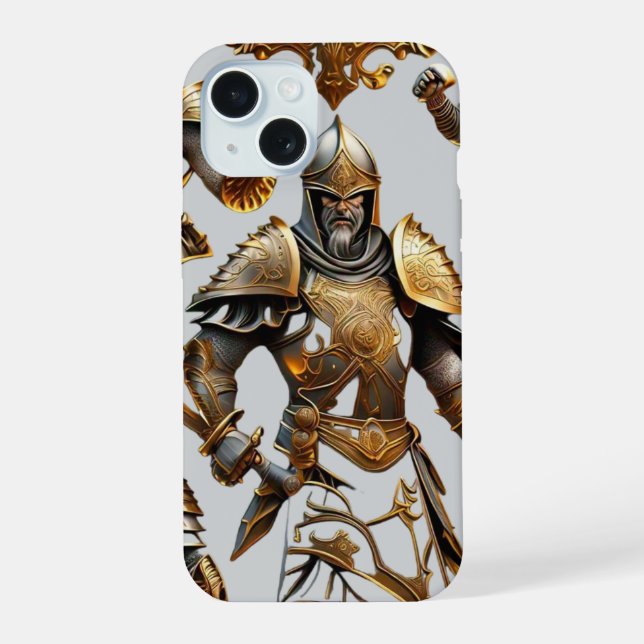 Coque iPhone 15 « Puissance médiévale » (Verso)