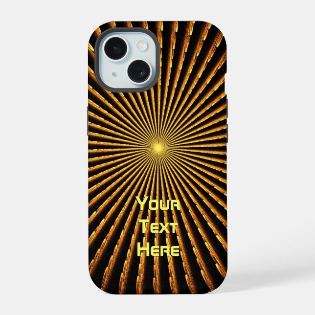 Coque iPhone 15 Pulsar fractal (Verso)