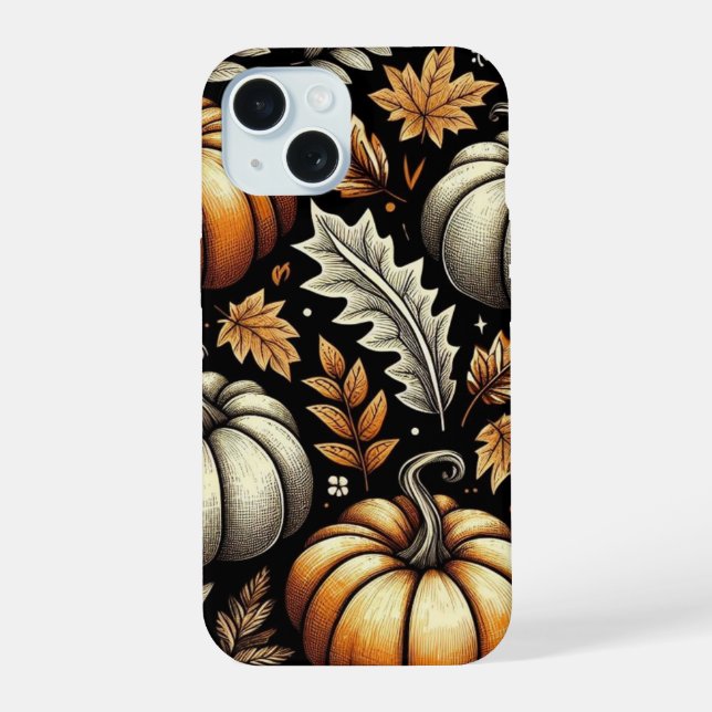 Coque iPhone 15 Récolte d'automne (Verso)