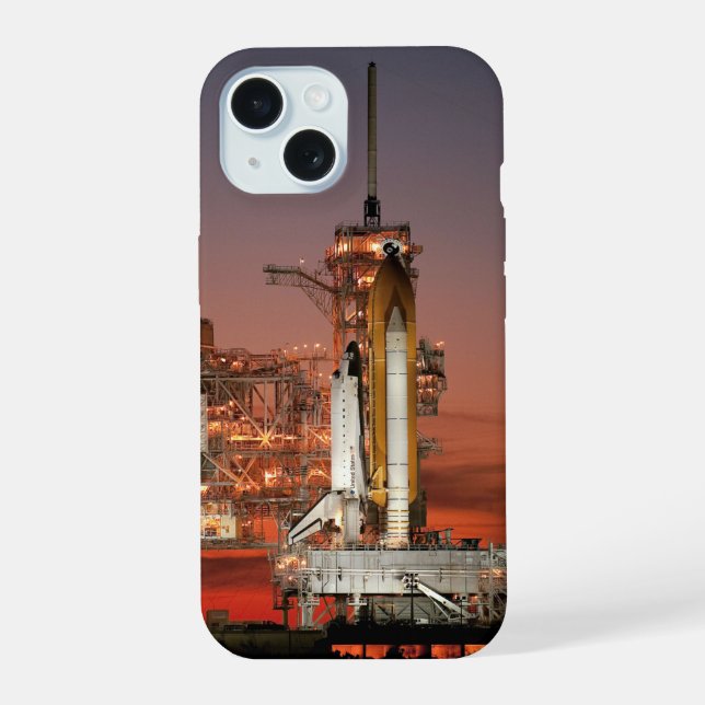 Coque iPhone 15 Red Sky for Space Shuttle Atlantis Launch (Verso)