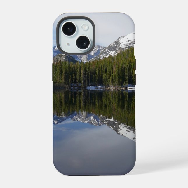 Coque iPhone 15 Reflet de Bear Lake II (Verso)