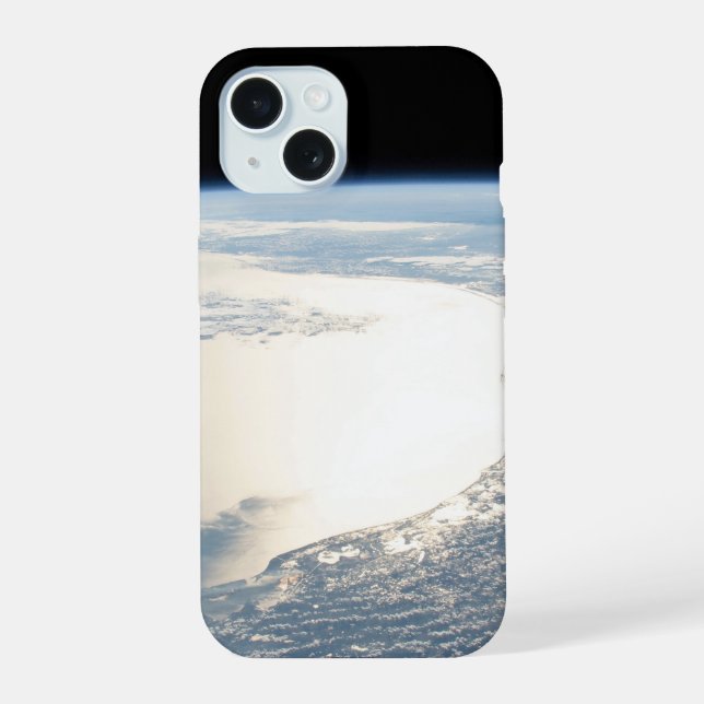 Coque iPhone 15 Reflet du soleil sur le golfe du Mexique (Verso)