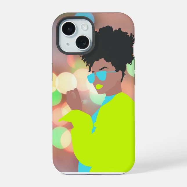 Coque iPhone 15 Reine de la danse. (Verso)