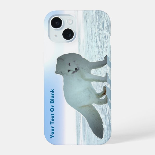 Coque iPhone 15 Renard Arctique (Verso)