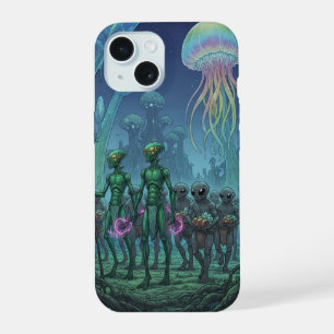 Coque iPhone 15 Rencontre extraterrestre en eaux profondes