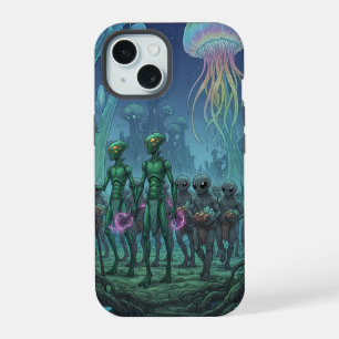 Coque iPhone 15 Rencontre extraterrestre en eaux profondes
