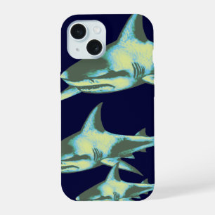 Coque iPhone 15 requin poisson, animaux sauvages