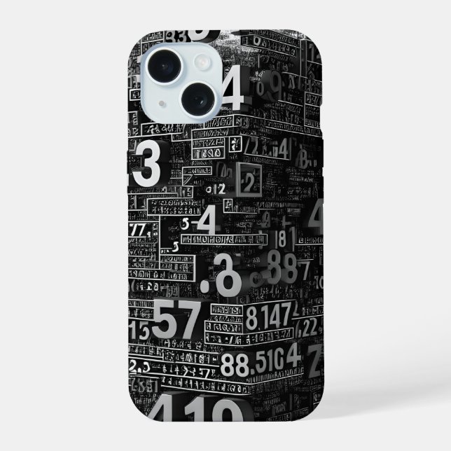 Coque iPhone 15 Résumé Mathématique (Verso)
