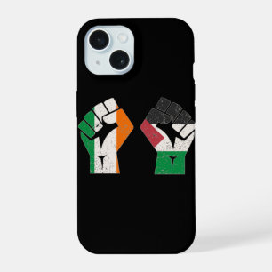 Coque iPhone 15 Rétro Irlande Palestine Solidarité Première révolu