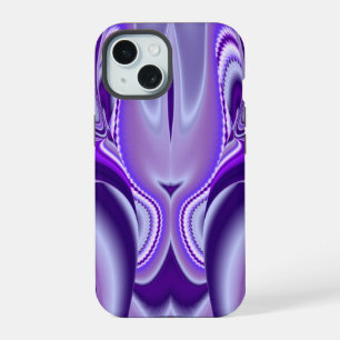 Coque iPhone 15 Rêves d'arc-en-ciel de fleurs violettes