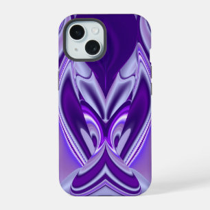 Coque iPhone 15 Rêves d'arc-en-ciel de fleurs violettes