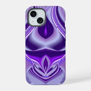 Coque iPhone 15 Rêves d'arc-en-ciel de fleurs violettes