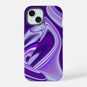 Coque iPhone 15 Rêves d'arc-en-ciel de fleurs violettes