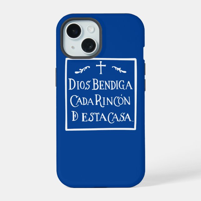 Coque iPhone 15 Rincon de Dios bendiga (Verso)