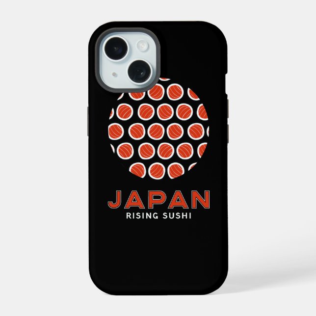 Coque iPhone 15 Rising Sushi (Verso)