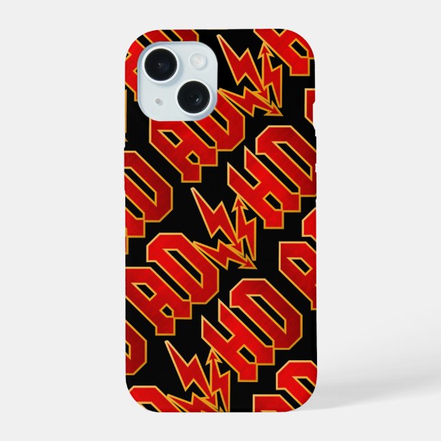 Coque iPhone 15 rock "TDA/H" (Verso)