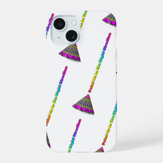 Coque iPhone 15 Roman drôle pointant la direction  (Verso)