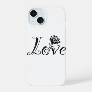 Coque iPhone 15 Rose d'amour